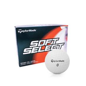 TaylorMade SOFT SELECT三層高爾夫球 12入, 白色, 1組