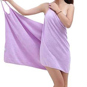 LOVEPINGCO 細肩帶浴袍, 紫色, 1個