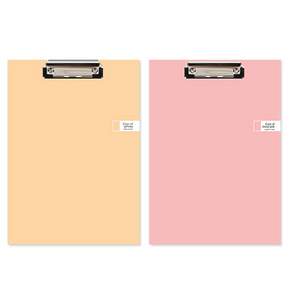 TOCTOC 彩色文件夾板 A4 2入, 黃色, 粉紅色, 1套