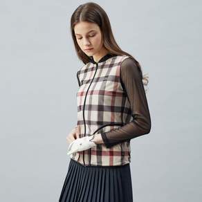 DAKS GOLF 女式 PREMIUM House Check 全圖案網罩全拉鍊