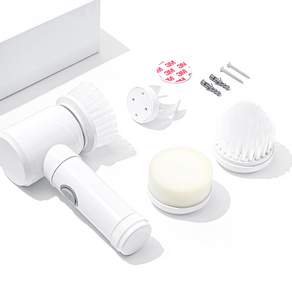 PRISCHE 攜帶式手持浴室清潔器+縫隙刷頭組, 白色的, PA-CB200(吸塵器)