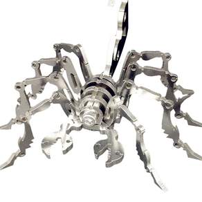 soonZAM 鋼現實銀3D DIY塑料模型7蝎子, 1個
