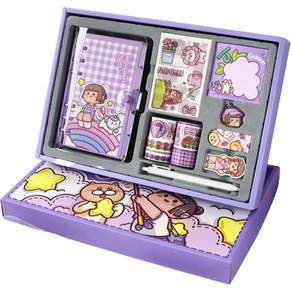 Dong-A Pms 地瓜日記本裝飾禮盒組, 紫色