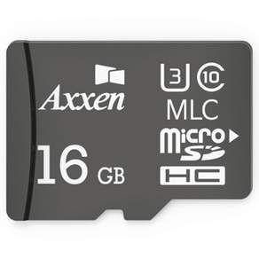 Axxen 行車記錄儀的黑色 Micro SD 卡 Class10 U3 MLC, 16GB