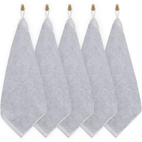 Jyuryeonjejakso Manufactory 40 支 Komasa 環狀毛巾, 灰色, 5個