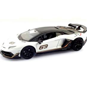 複製品 1:24 開門 LED 蘭博基尼 Aventador SVJ 壓鑄模型 MSZ926928WH, 白色