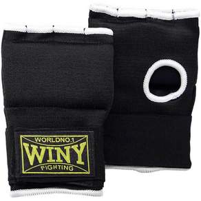 Winnie Easy 手套拳擊護手包雙手佩戴, 黑色