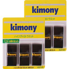 Kimony Highsoft EX系列羽球拍握把布 6入組, 黑色(KGT131), 1組