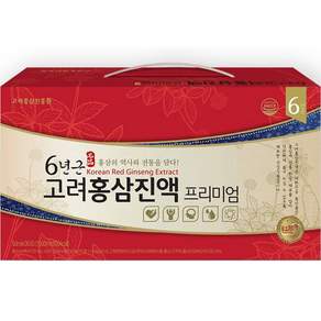 KOREA PREMIUM REDJINSENG 優質6年根高麗紅蔘萃取液飲禮盒組, 50ml, 30包