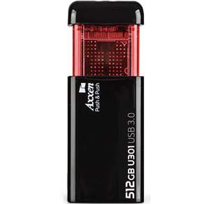 Accen點擊式超高速USB存儲器U301 Push USB3.0, 512GB