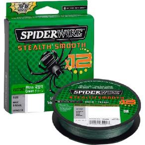 Spider Wire Stealth Smooth 12 編織釣魚線 150 米, 防禦色