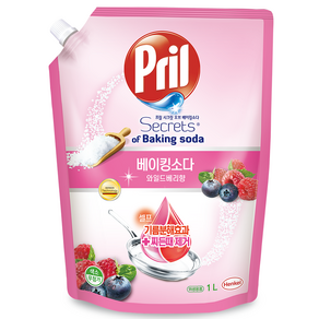 Pril 淨麗 小蘇打高效洗碗精 莓果香, 1L, 1個