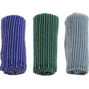 愛森浴巾超硬 29000 PLUS 3件套, 藍色、綠色、灰色, 1套, 3條
