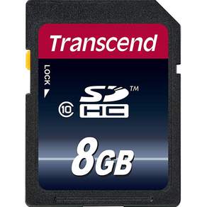 創見SDHC CLASS10存儲卡TS8GSDHC10, 8GB