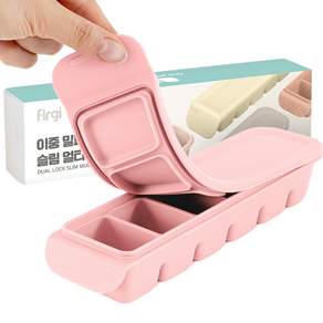 Firgi 6格副食品冷凍分裝盒, Pastel Pink, 1組