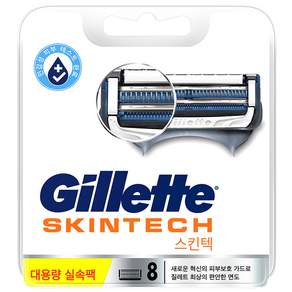 Gillette 吉列 Skintech 手動剃須刀刀片, 8件, 1個