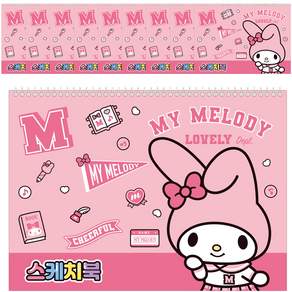 三麗鷗兒童寫生本 130G My Melody 粉色 10p 隨機發貨, 10張