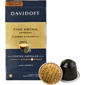 DAVIDOFF Nespresso咖啡機適用 Fine Aroma咖啡膠囊, 10入, 5.5克, 1個