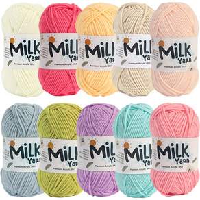 Knitt MiLK編織線 50g, 1組, 粉彩