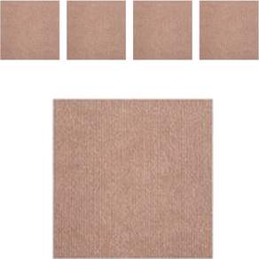 Sionnet 客廳陽台簡易防滑雕花磁磚地墊地毯, 淺褐色, 5個
