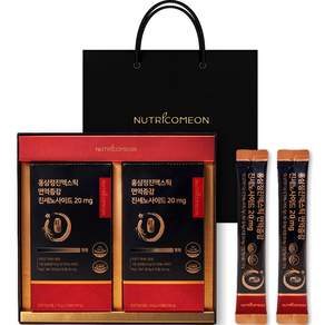 NUTRICOMEON 紅參人參保健飲30入禮品組+禮盒提袋, 150g, 2個