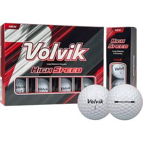 Volvik 高速距離高爾夫球 2 顆, 白色, 3入, 4個