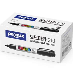 PENMAX 白板筆 JM-BM210, 1個, 黑色+白色