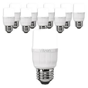 BitsOn Wonha T-Bulb LED 燈泡 白色 4W, 晝光色, 10個