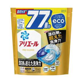 ARIEL 超強效清潔除臭立體洗衣膠球 加量超特大補充包, 77顆, 1袋