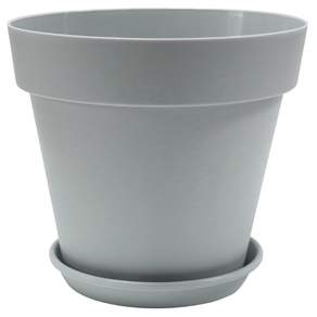 Hwabunworld 基本款塑膠砂鍋+碟盤套裝, 單色灰色