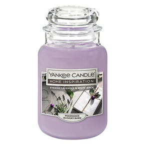 YANKee CANDLe HI大蠟燭, 1個, 538g, 晚間薰衣草和白樺