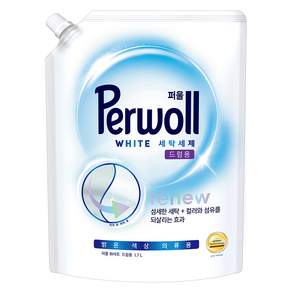 PERWOLL 白色洗衣精 滾筒洗衣機用 補充包, 1個, 1.7L