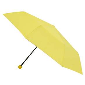 CARPE DIEM 三段式實心高爾夫手動傘, 1個, 黃色