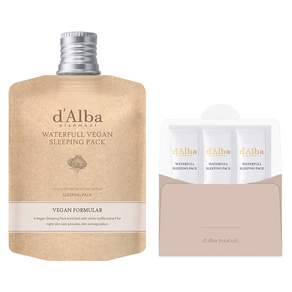 d'Alba 白松露晚安面膜 60ml*1包+隨身包 4ml*3包, 1組