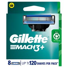 Gillette 吉列 Mach3 鋒速系列刮鬍刀頭, 8個, 1盒