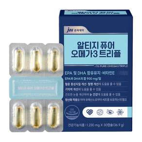 jw Pharmaceutical Altige 純 Omega3 三重, 1個, 30顆