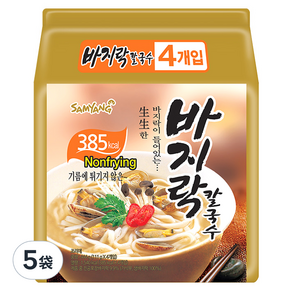 Samyang Foods 三養 蛤蜊刀削麵 4包入, 444g, 5袋