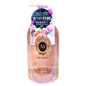 MA CHERIE 瑪宣妮 花漾珍珠沐浴乳, 450ml, 1瓶