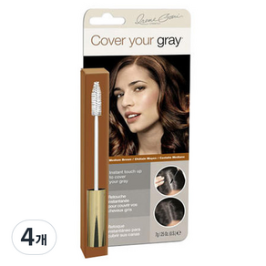 Cover your gray 補色染髮膏, Medium Brown, 4入