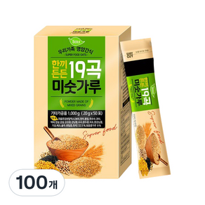 19種穀物韓式麵茶沖泡粉 隨身包, 1000g, 2盒