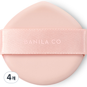 BANILA CO 氣墊粉餅專用粉撲, 單色, 4個