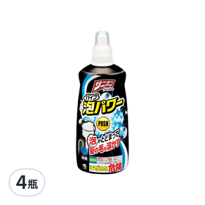 小林製藥 泡沫水管清潔疏通劑, 400ml, 4瓶