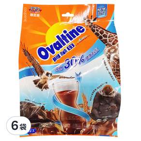 Ovaltine 阿華田 減糖營養巧克力麥芽飲品, 31g, 14包, 6袋