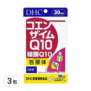 DHC 輔酶Q10+C膠囊食品 30日份, 30顆, 3包