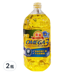 泰山 OMEGA3芥花不飽和精華調合油, 2L, 2瓶