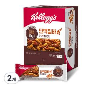 Kellogg's 家樂氏 K 焦糖堅果蛋白棒 12p, 2個, 480g