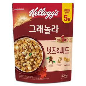 Kellogg's 家樂氏 堅果與種子格蘭諾拉麥片麥片, 1個, 500g