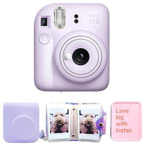 Instax Mini 12 拍立得相機 丁香紫 instax mini 12 + 專屬包套裝, 一次成像迷你 12, 1組