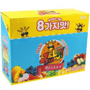 JELLY STRAWS 蒟蒻果凍條 8種水果口味, 1544g, 1盒