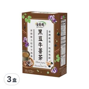 薌園 黑豆牛蒡茶, 10g, 10包, 3盒